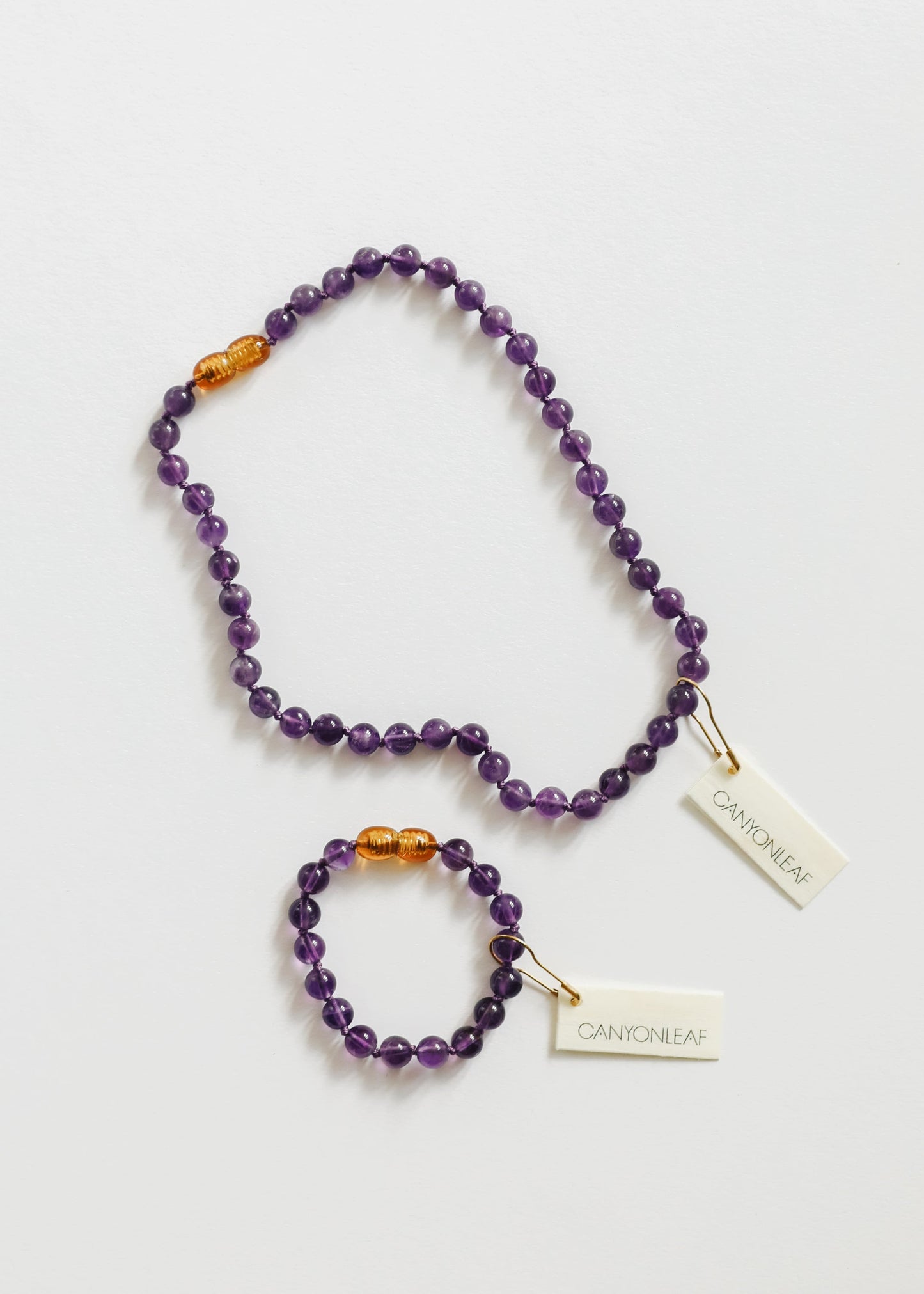 Pierre précieuse pure + Améthyste || Collier