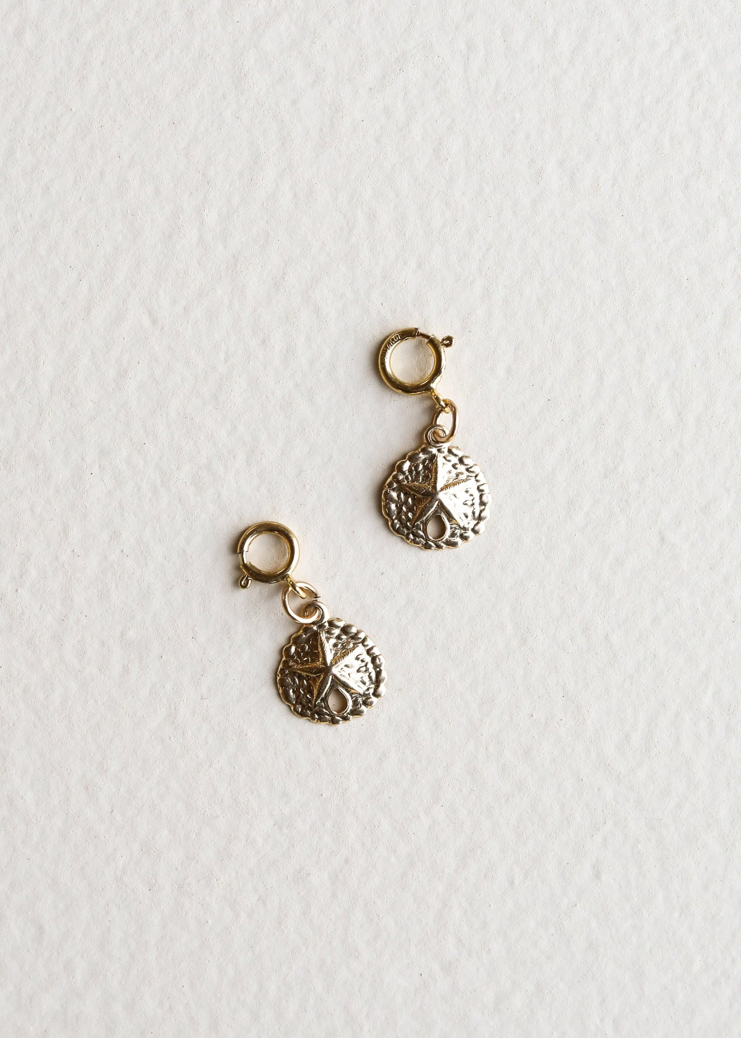 14 Karat Gold Filled Anhänger - Sanddollar