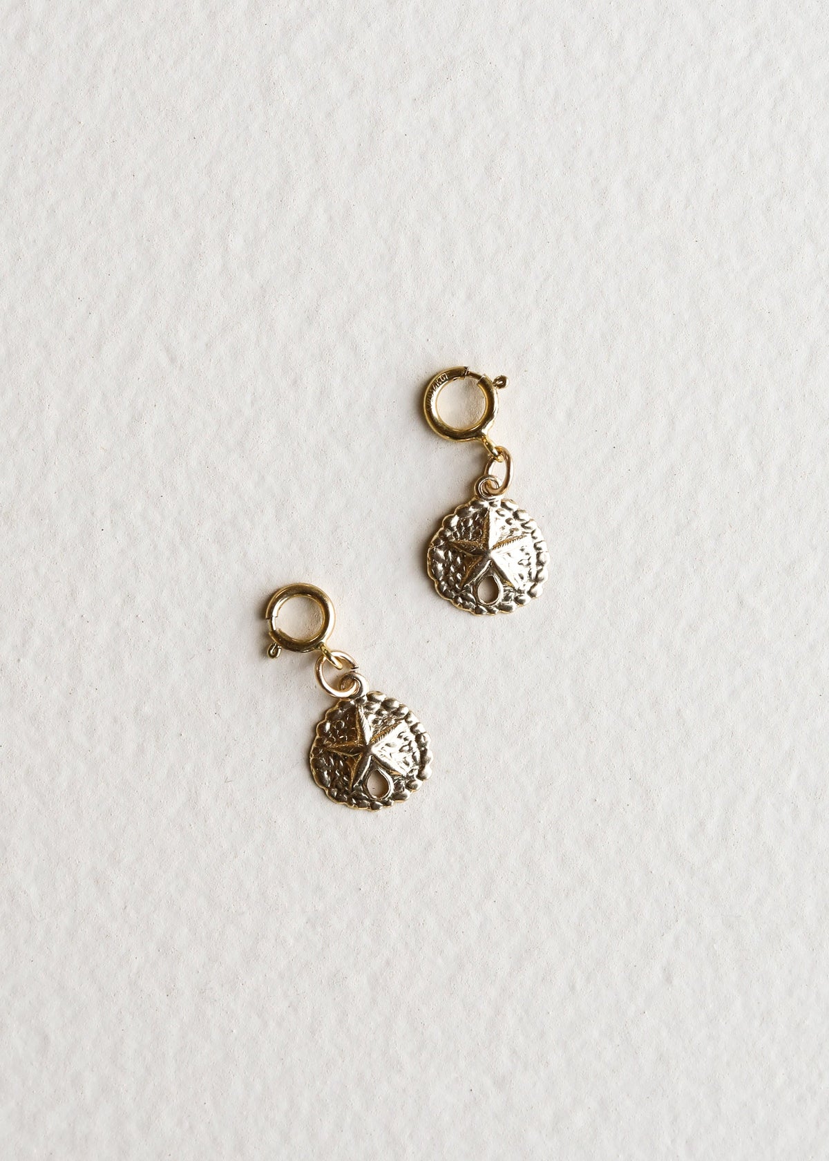 14 Karat Gold Filled Anhänger - Sanddollar