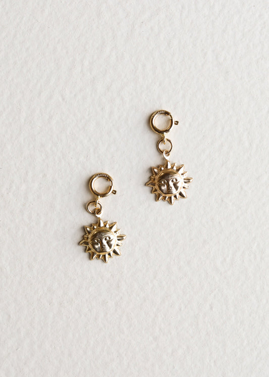 14K Gold Filled Charm - Sonne