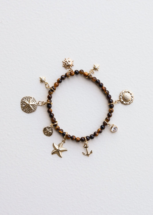 Œil de tigre poli || Bracelet adulte