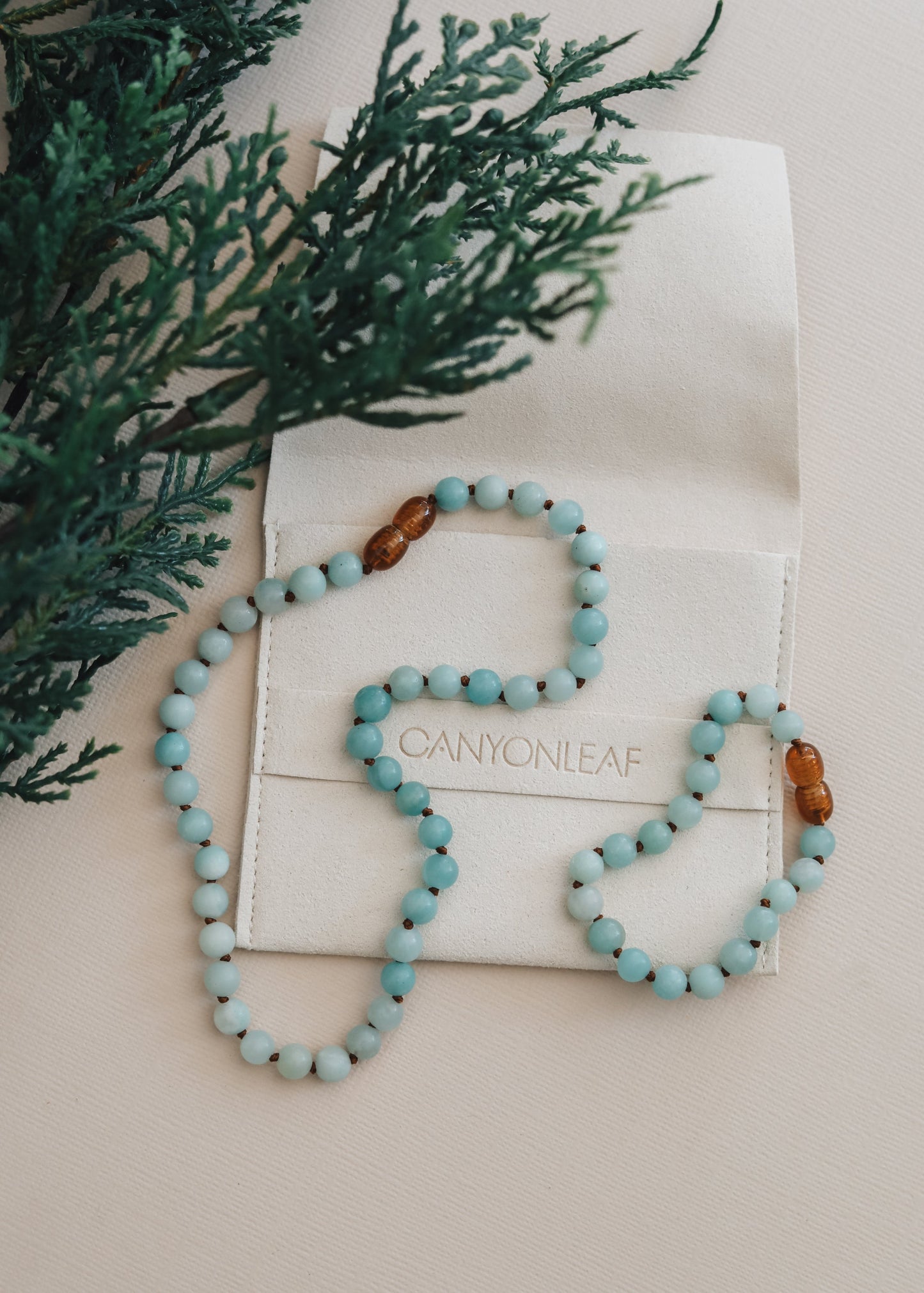 Pierre précieuse pure + Amazonite || Bracelet de cheville ou bracelet