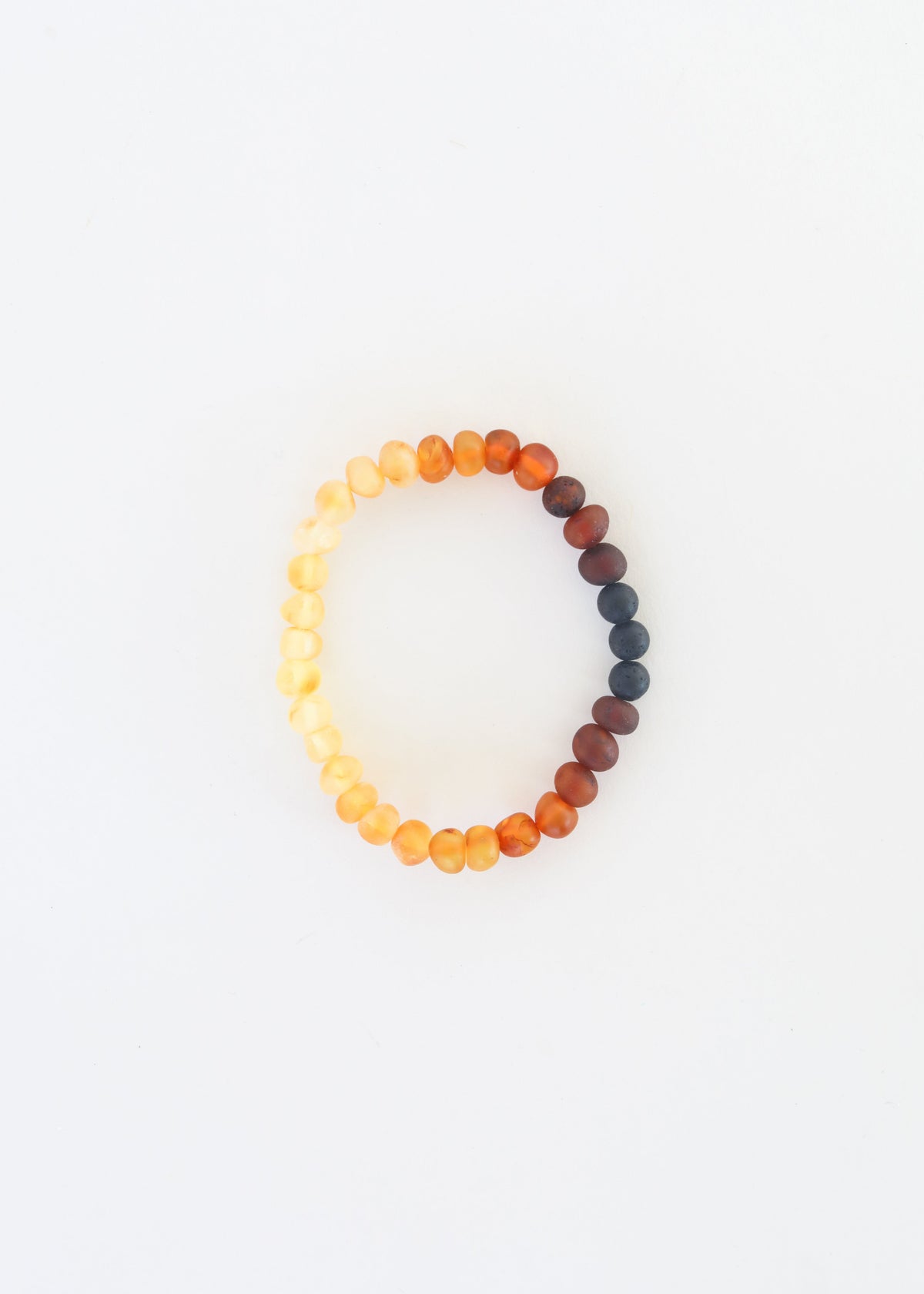Natur-Türkis + Ombre + Rohbernstein mit Rosenquarz || Armband-Set für Erwachsene