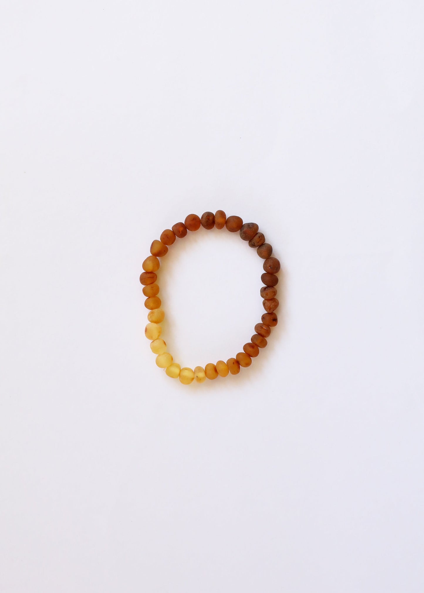 Ambre de la Baltique brute + Tournesol || Bracelet Adulte