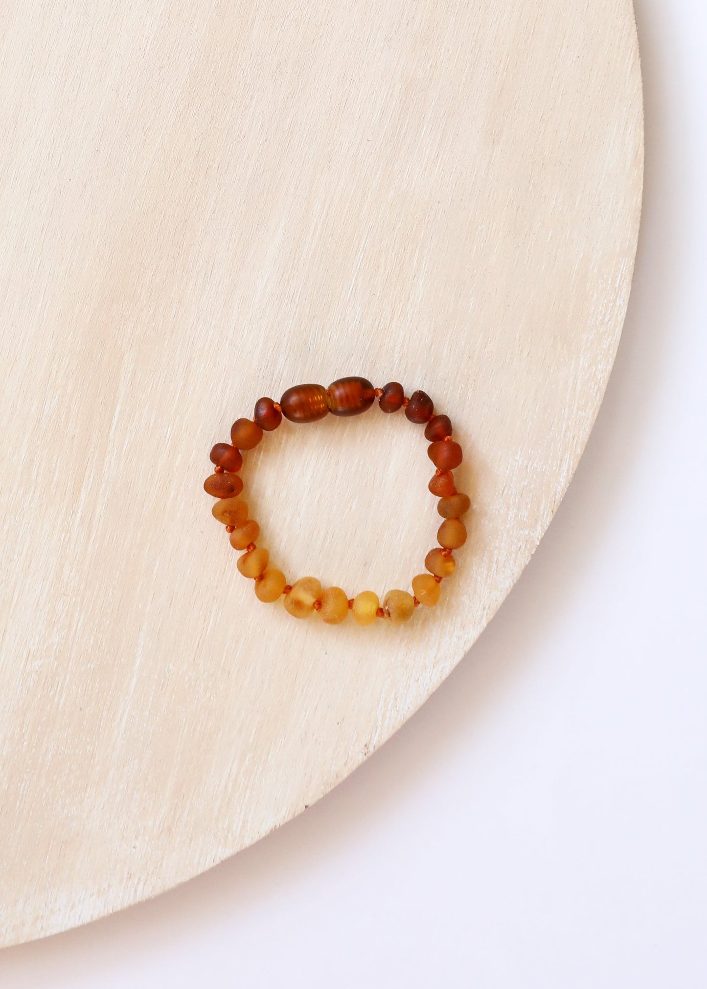 Ambre brut de la Baltique + Tournesol || Bracelet de cheville ou bracelet
