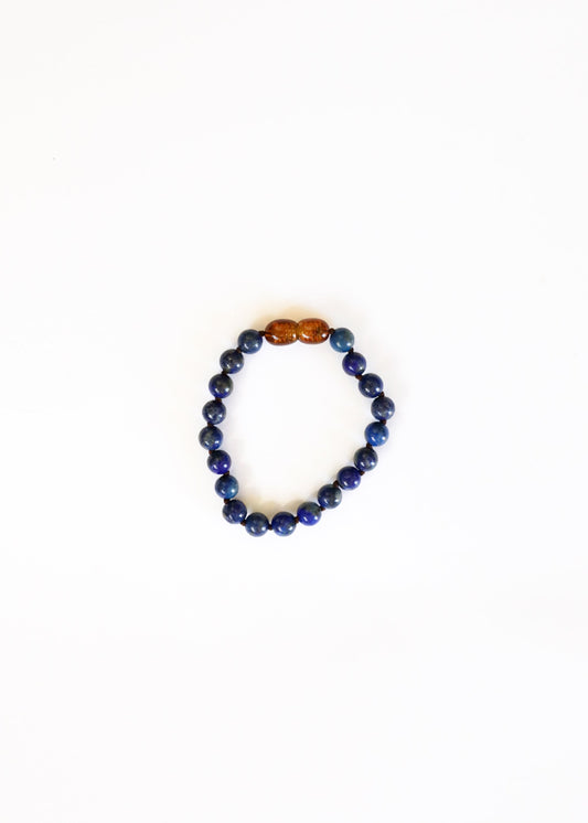 Reiner Edelstein + Lapislazuli || Fußkettchen oder Armband