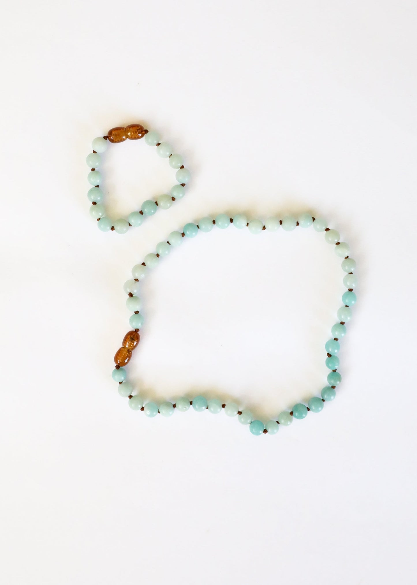 Pierre précieuse pure + Amazonite || Bracelet de cheville ou bracelet