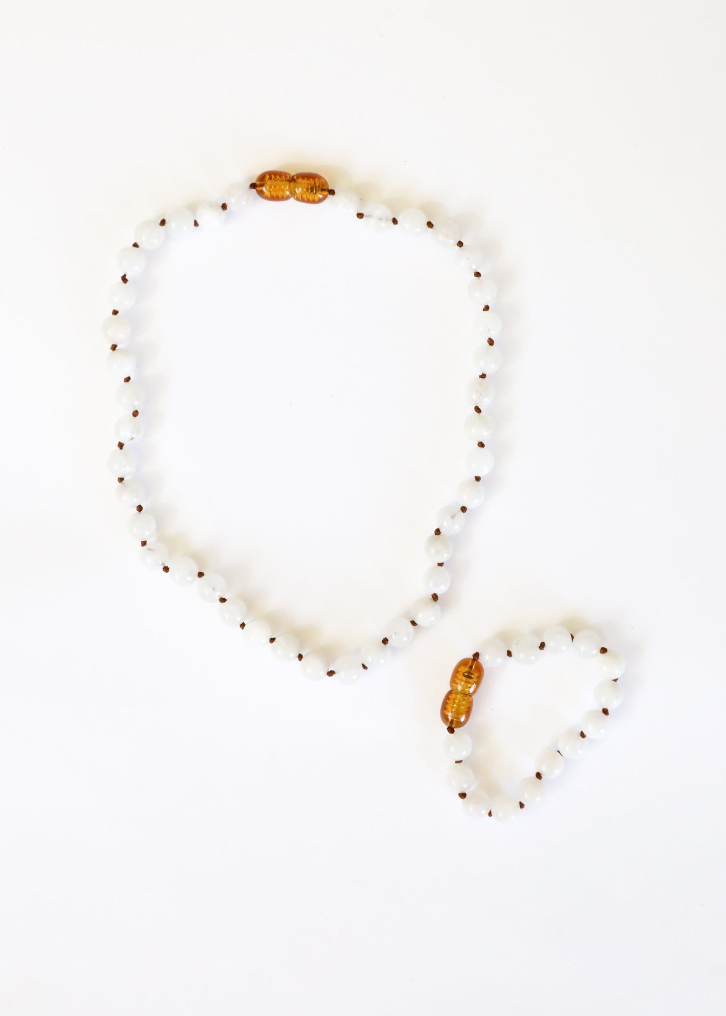 Pierre précieuse pure + Pierre de lune || Collier