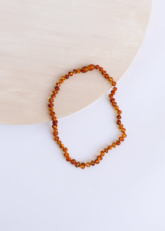 Cognac poli Ambre de la Baltique || Collier