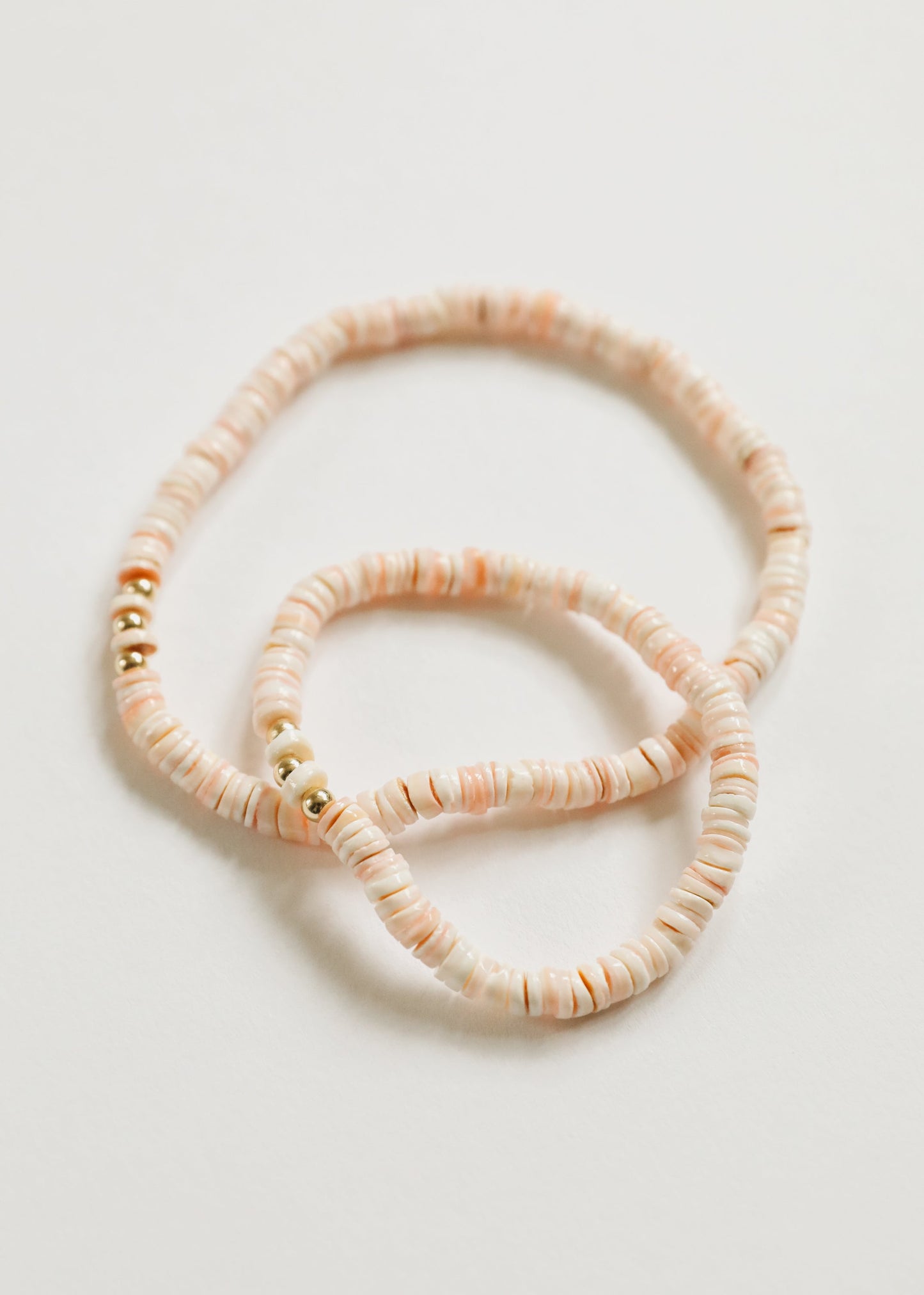 Coquillage Pur + Or Rempli 14k || Bracelet de Cheville ou Bracelet Élastique