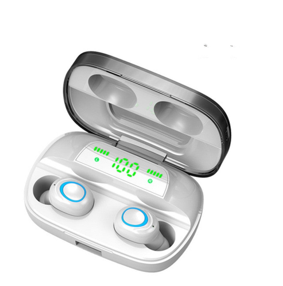 STEVVEX 3500mAh LED Bluetooth Wireless Earphones Headphones Earbuds TWS Touch Control Sport Headset Noise Cancel Earphone Headphone