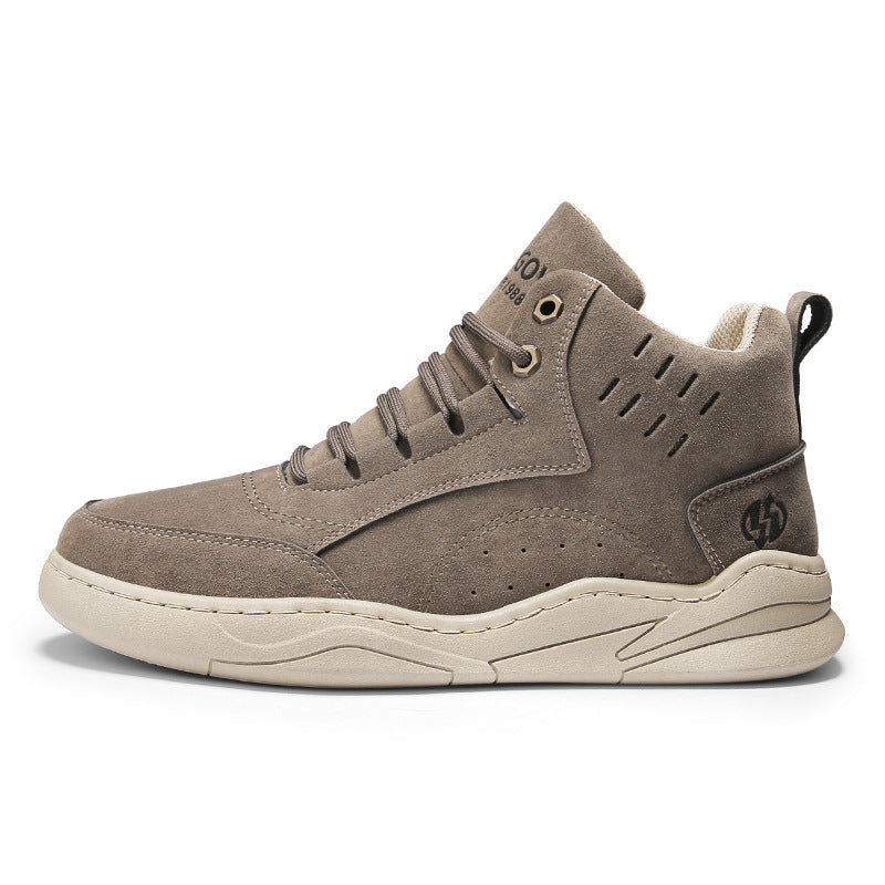 Business Herren High-Quality Freizeitschuhe Mode Trend Herren Sport-Lederschuhe Bequeme Schnürschuhe Rutschfeste Wanderschuhe Leder Luxus Rutschfeste Wanderstiefel Outdoor Leichte Schuhe
