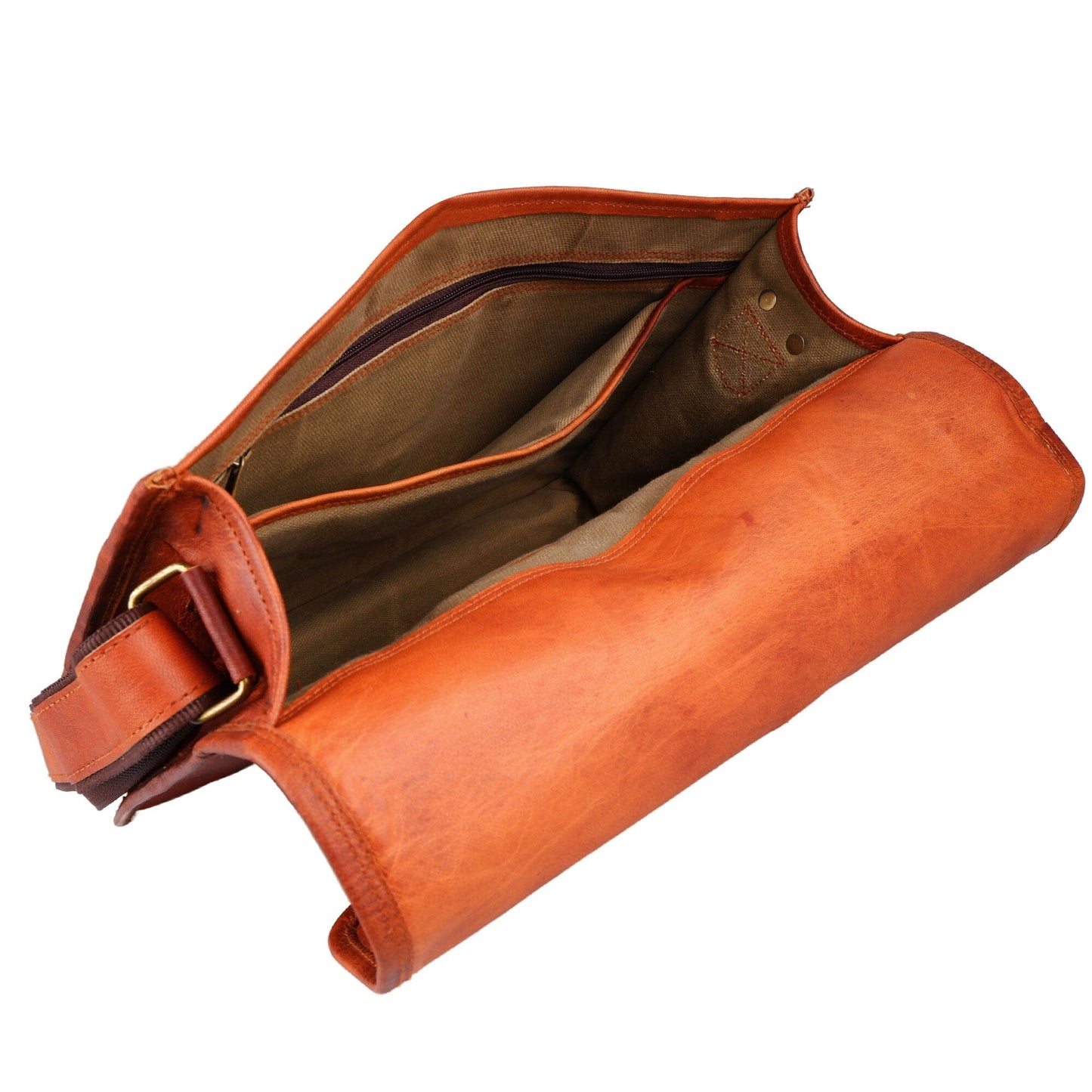 Die Mascot Leder-Messenger-Tasche