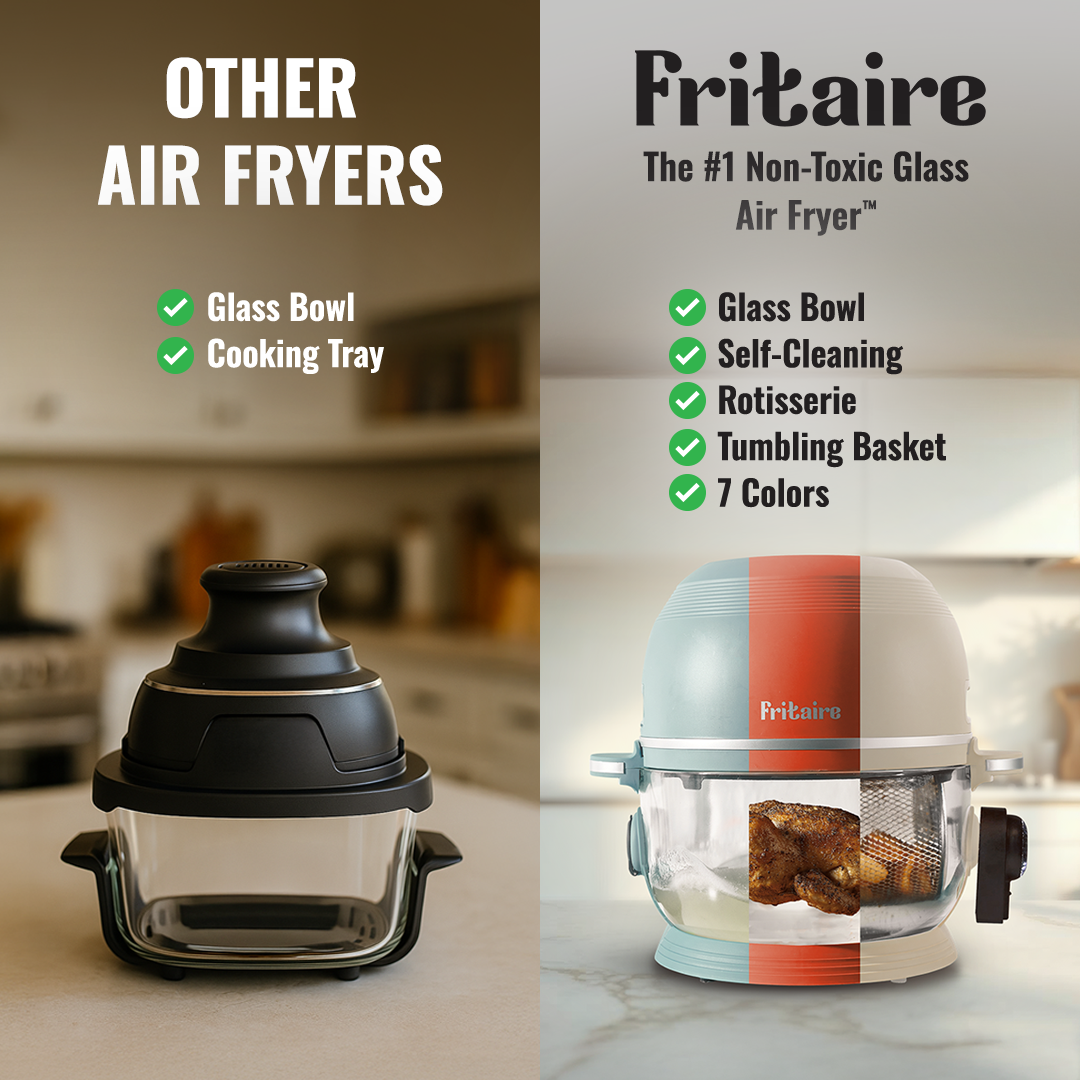 Fritaire Self-Cleaning Air Fryer™ | Non-Toxic 9-in-1 Glass Bowl | Lavender