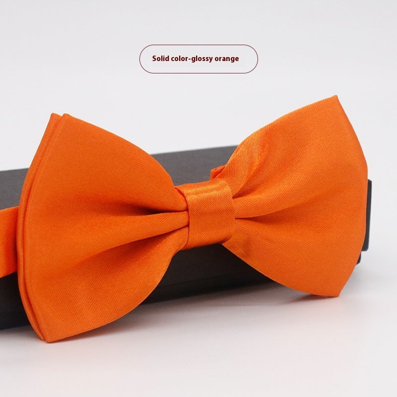 Men's Solid Color Formal Wear Wedding Business Casual Groom Groomsman Bow Tie