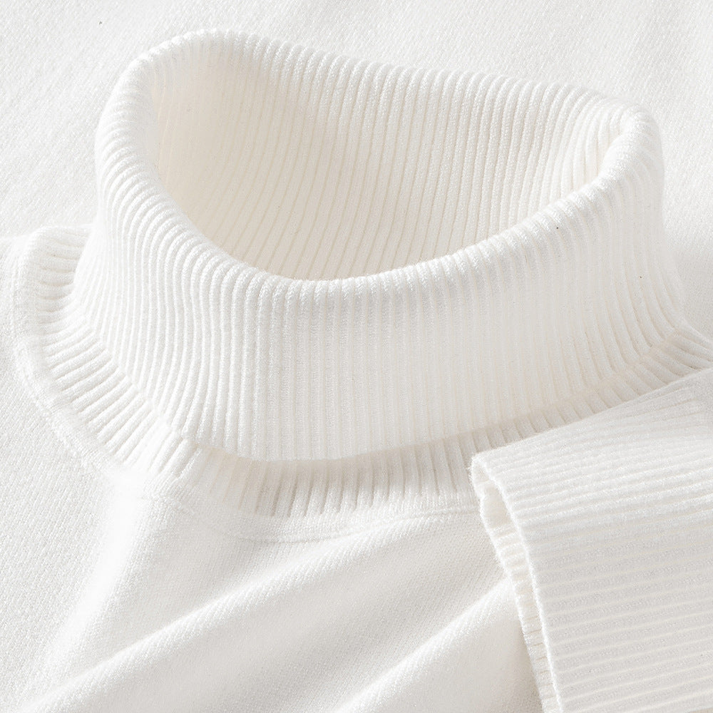 Mens Thermal Turtleneck Sweater For Layering Under Knitwear