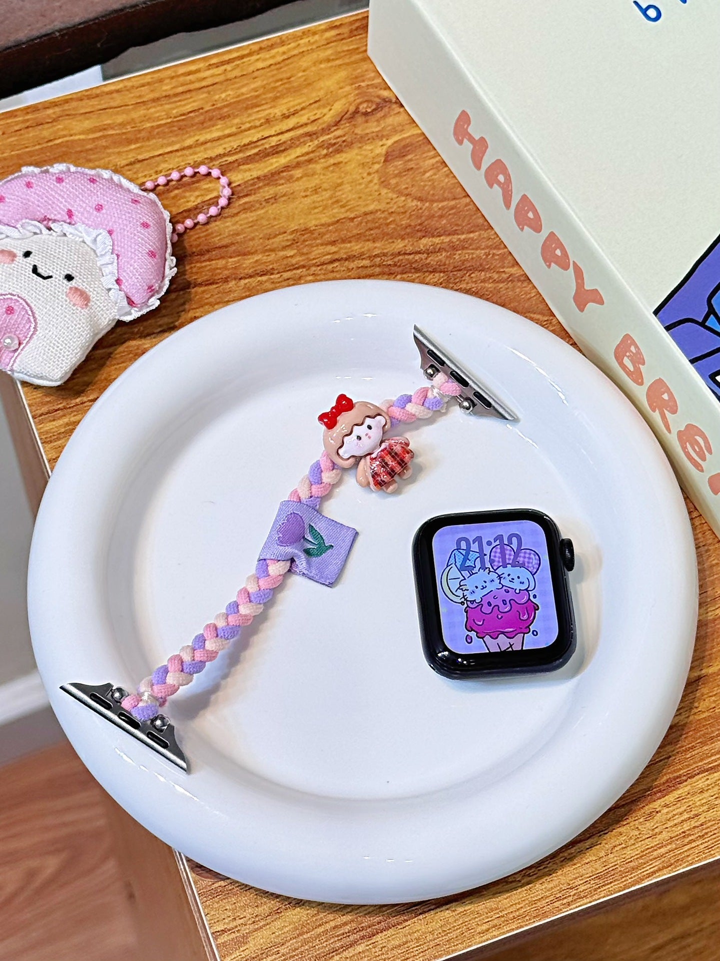 Creative Knitted Cartoon Hair Tie Watch Strap
