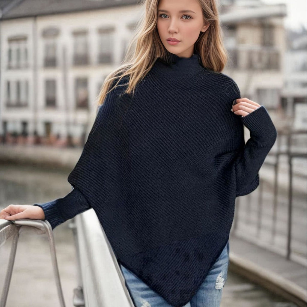 Irregular Outerwear Turtleneck Sweater Women's
