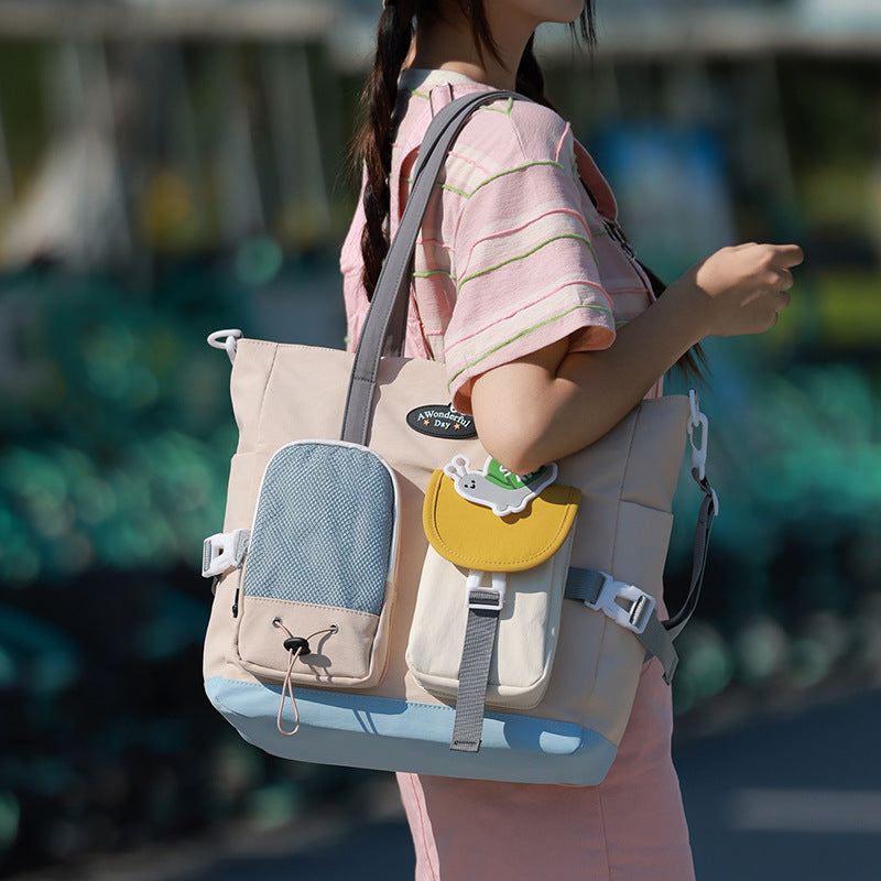 Womens Large-capacity Casual One-shoulder Crossbody Bag