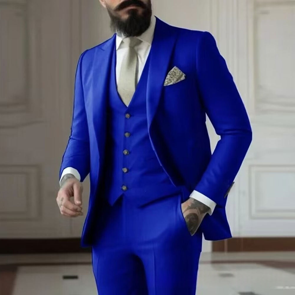 Mens Tuxedo Dinner Suit Three-Piece Set