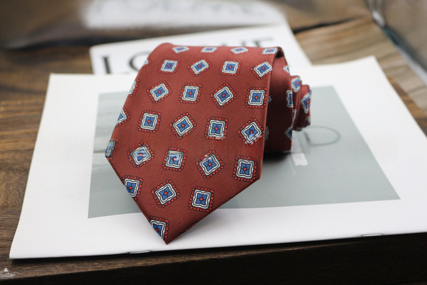9cm Business Formal Wide-width Tie, Mens Vintage Style