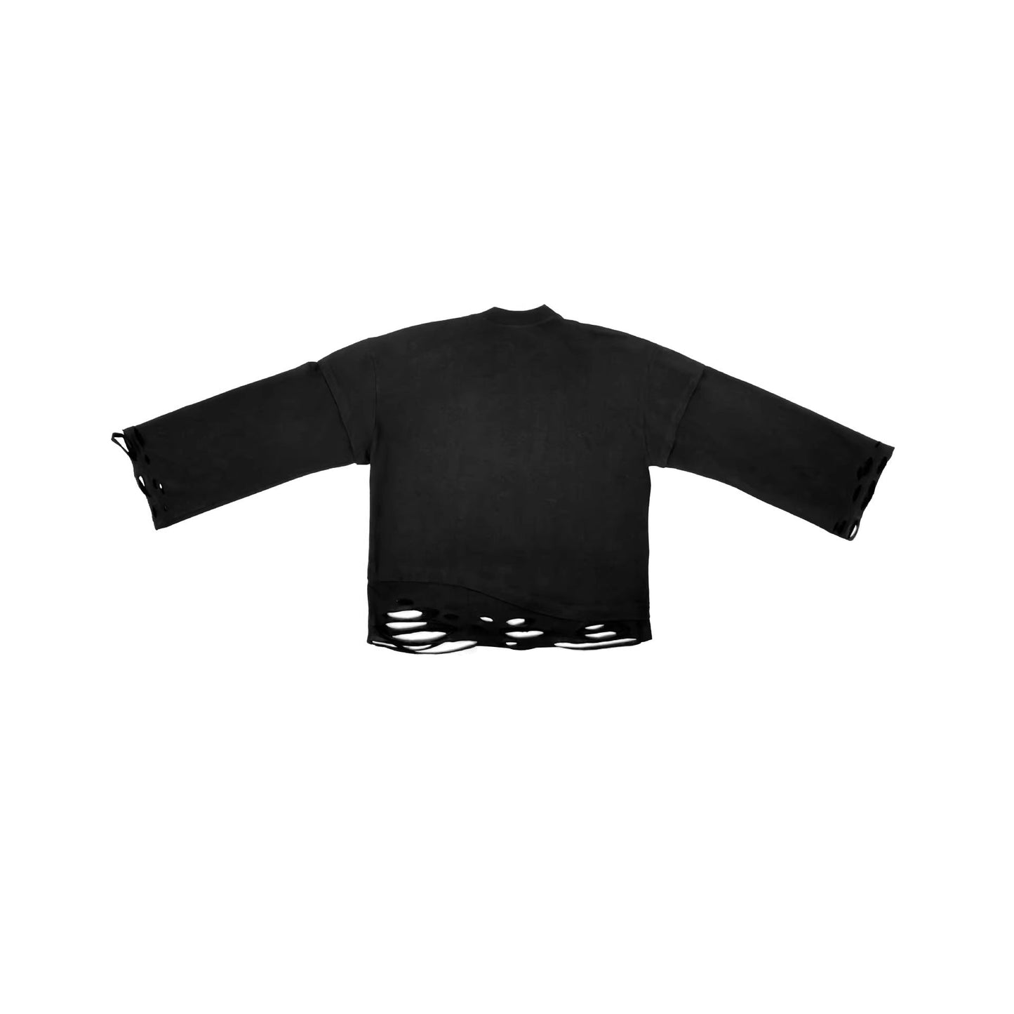 Round-neck Long-sleeve No Smoking Printed Top