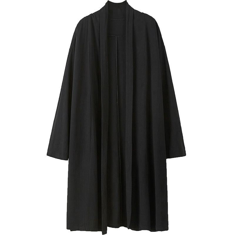 Men's Mandarin-collar Mid-length Trench Coat