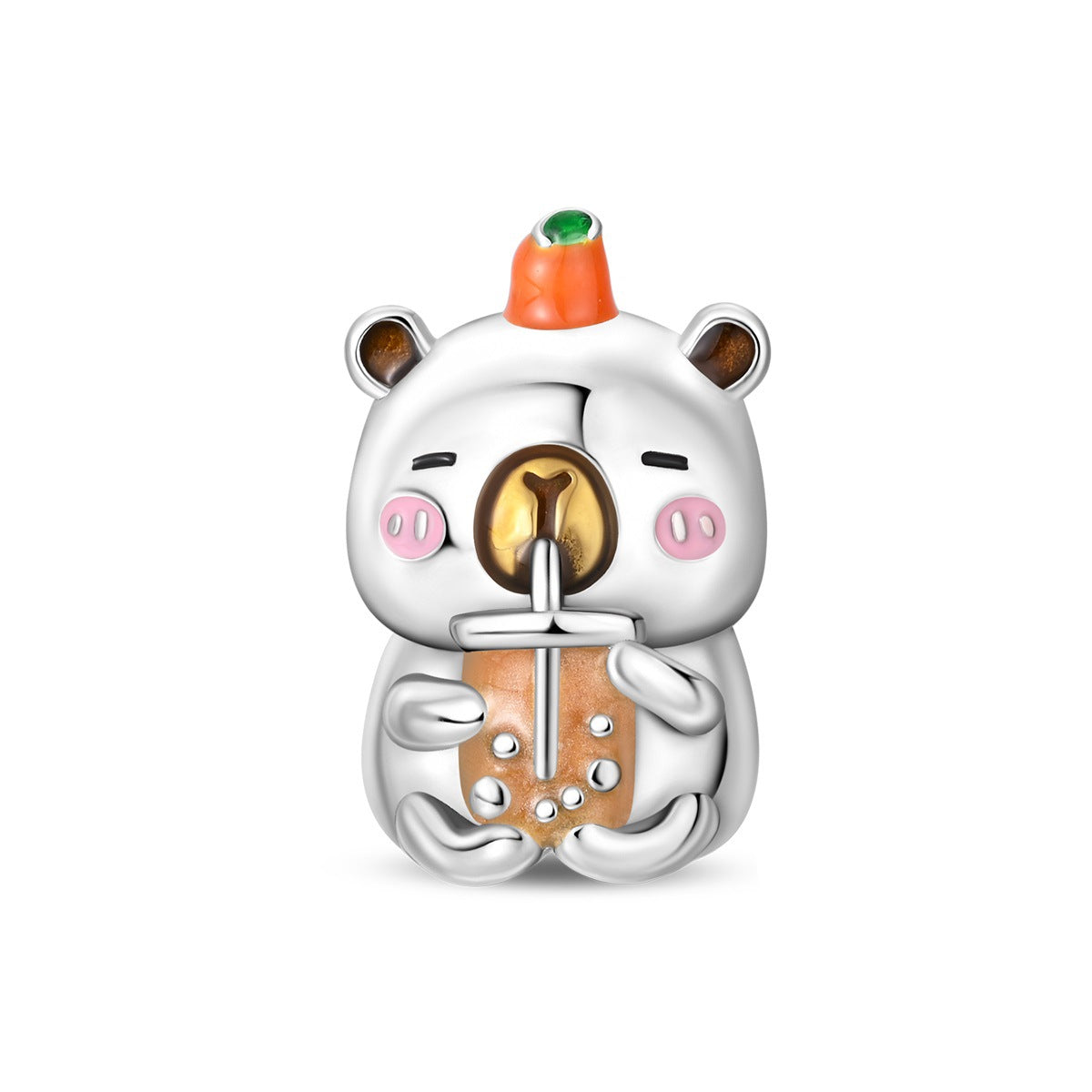 Silver-Plated Cute Pet Animal Beaded Bracelet For Women