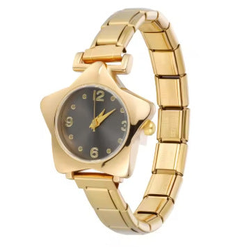 New Colorful Five Star Stainless Steel Watch Bracelet