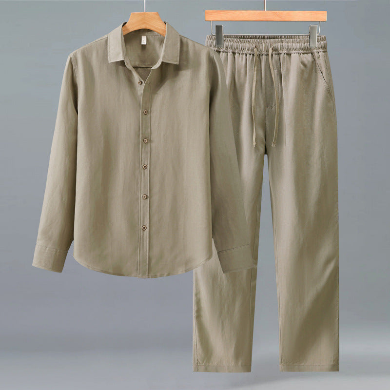 High-end Quality Tencel-linen Casual Mens Suit