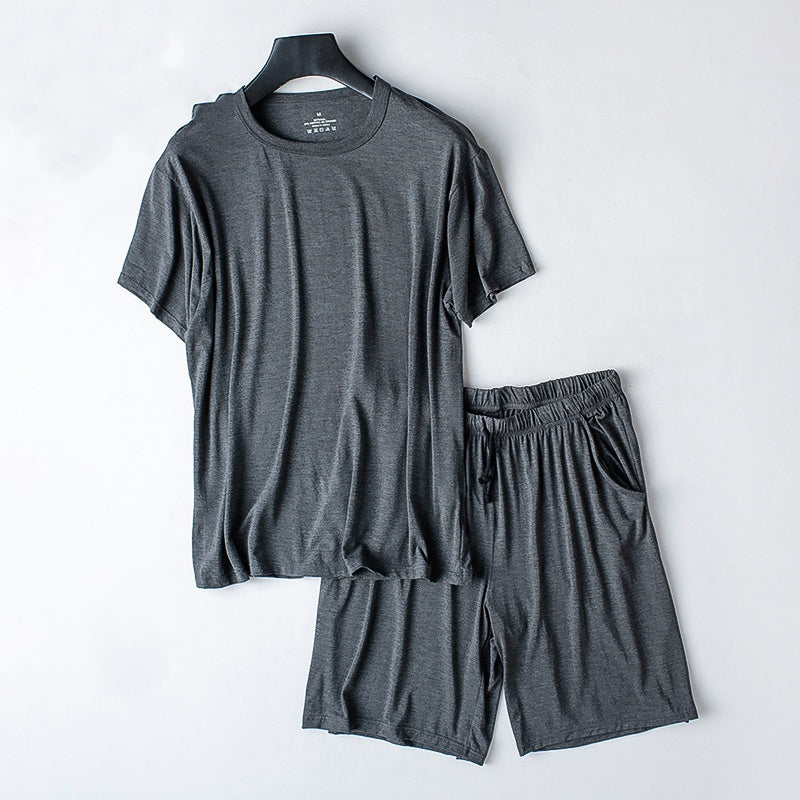 Modal Summer Pajamas Men's Thin Homewear Suit