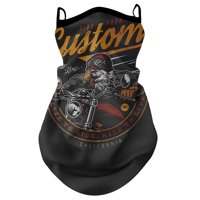 Motorcycle Riding Sun-protection Face Mask Ear-loop Headscarf