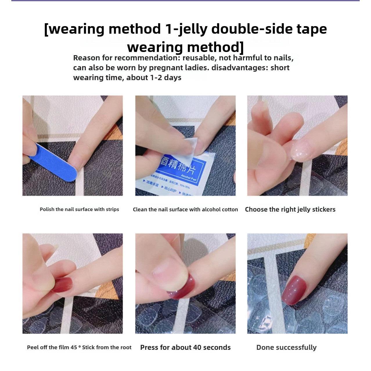1051- Handmade press on nails fake nails removable Handmade Drawing Nails
