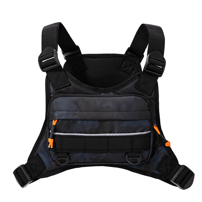 Mens New-Style Functional Vest With Pockets Sports Travel Bag