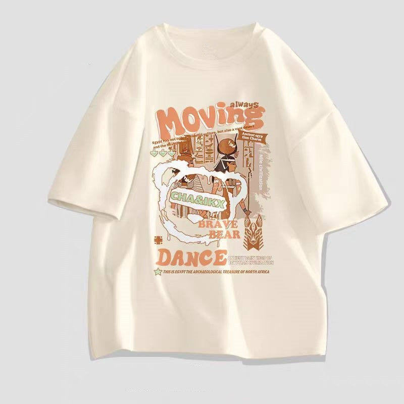 Mens Hong Kong Style Trendy Short Sleeve T Shirt For Summer