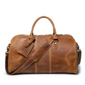 Retro New Men's Genuine Leather Portable Travel Bag