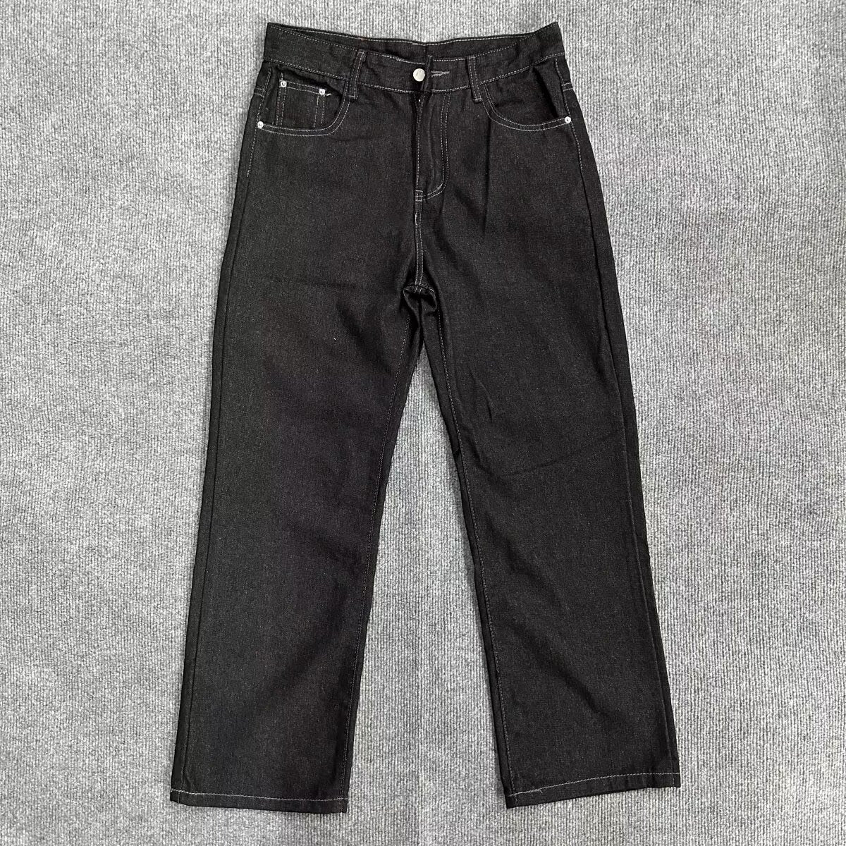 New Mens Retro Casual Wide-leg High-street Loose Straight-leg Pants