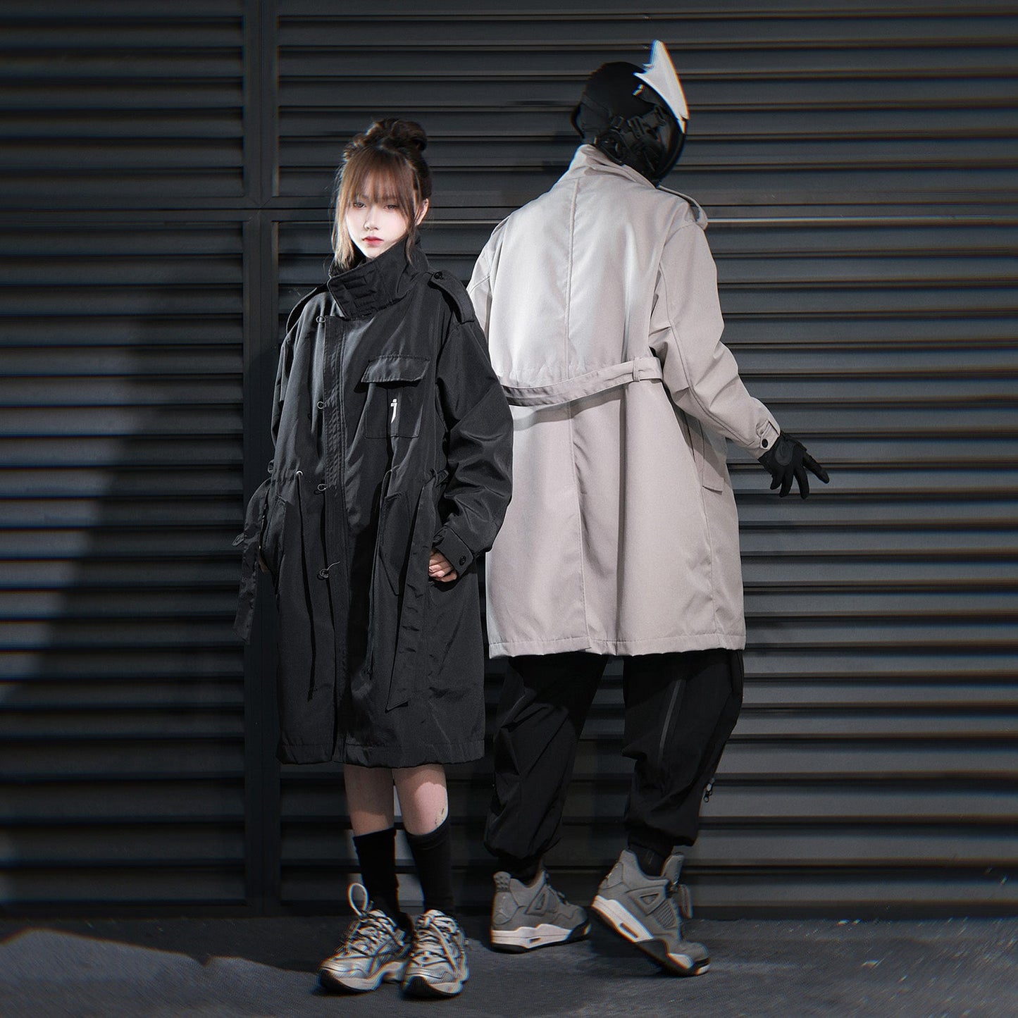 HiJ38 I-Tech Anorak Trenchcoat