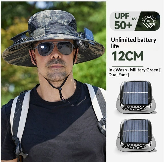 Spray Fan Hat Cooling Sunshade Fisherman Hat