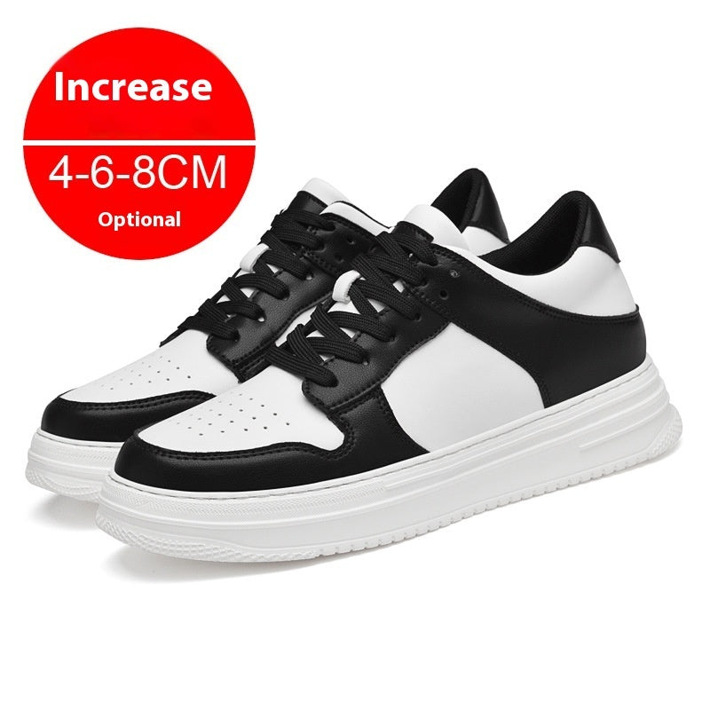 Summer Invisible Height Increasing Men's Shoes 8cm Breathable Platform Sports