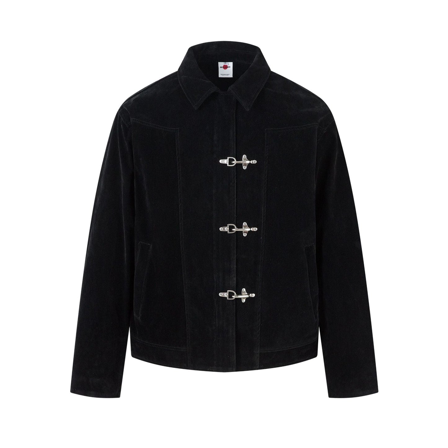 Deconstructed Jacket Design Mens Cropped Relaxed-fit Casual Outerwear