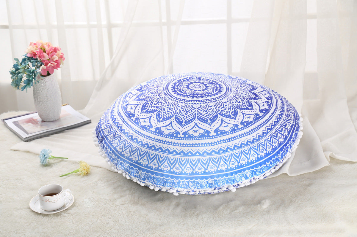 Colorful Mandala Floor Pouf Pillow