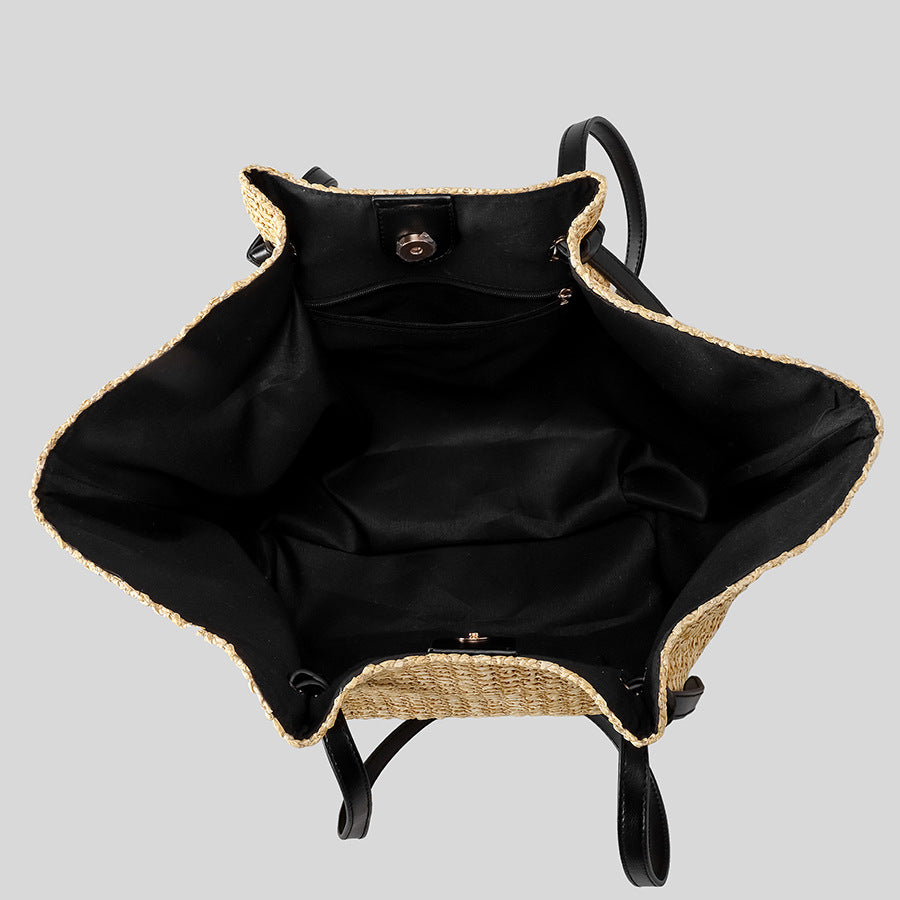 Casual Large-capacity Straw Tote Shoulder Bag