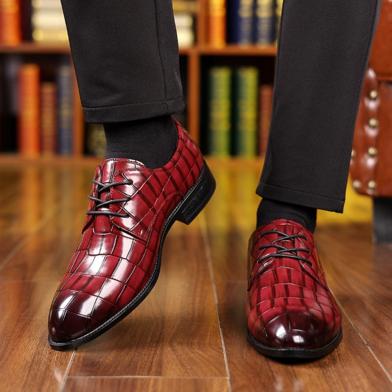 Men's Formal Casual Breathable Pointed Leather Shoes