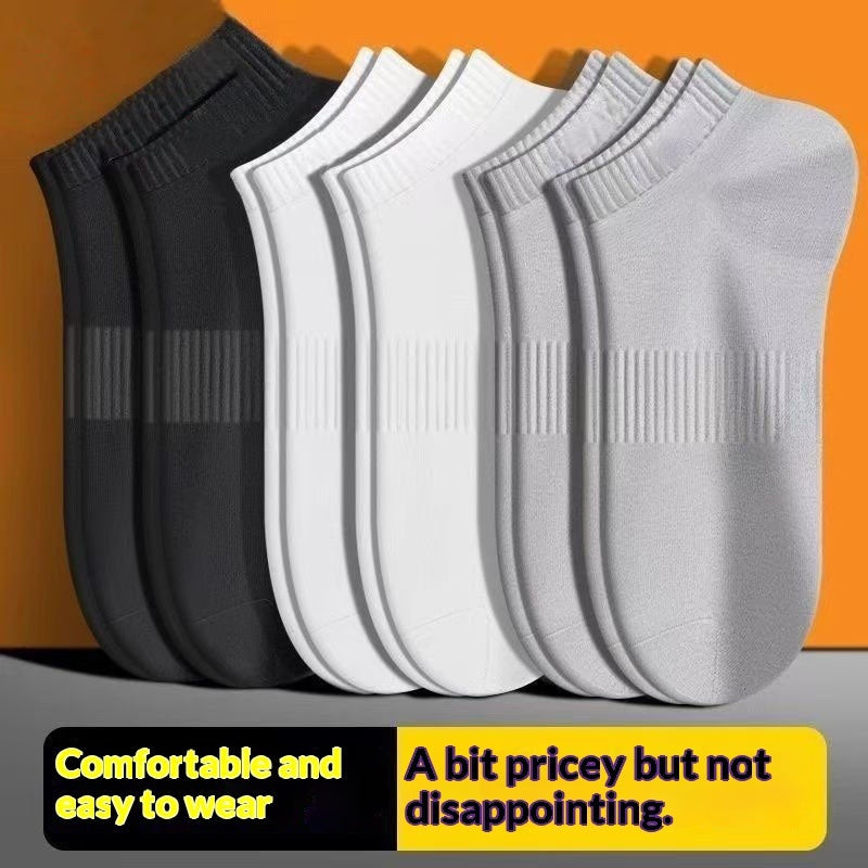 7A-Level Antibacterial Socks Mens Low-Rise Invisible Socks Summer