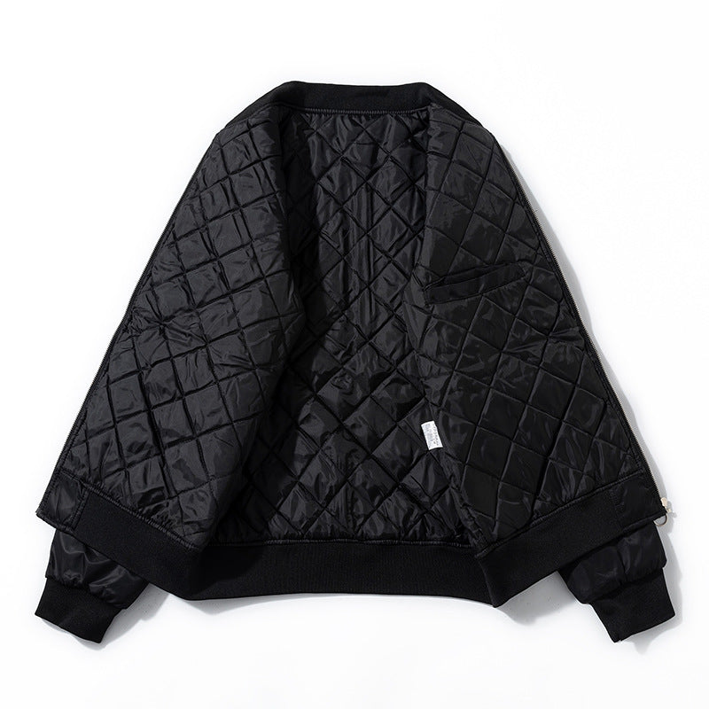 Mens Loose-Fit Trendy Embroidered Jacket