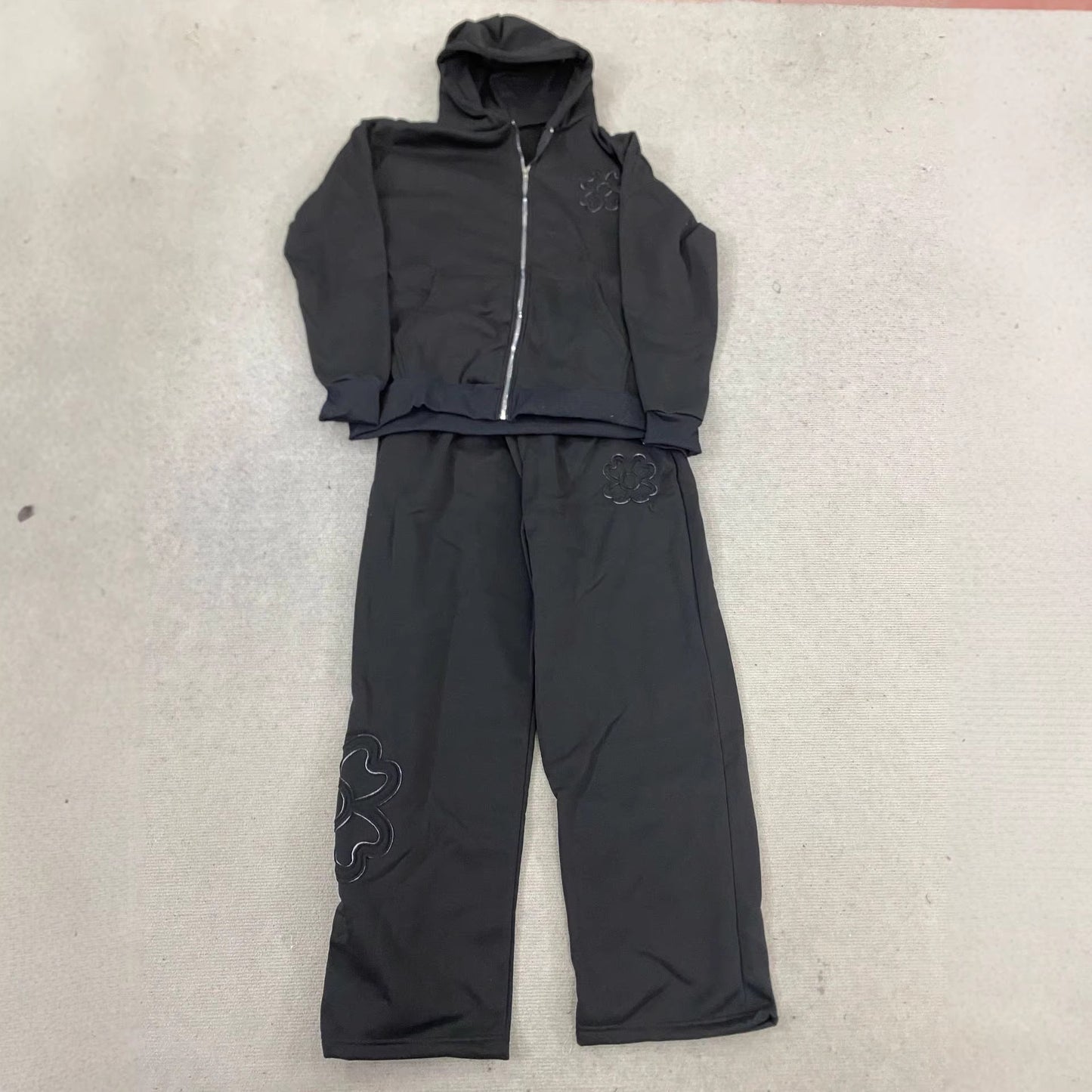 Loose-fit Tailored Hooded Zip-up Sweatshirt Jacket