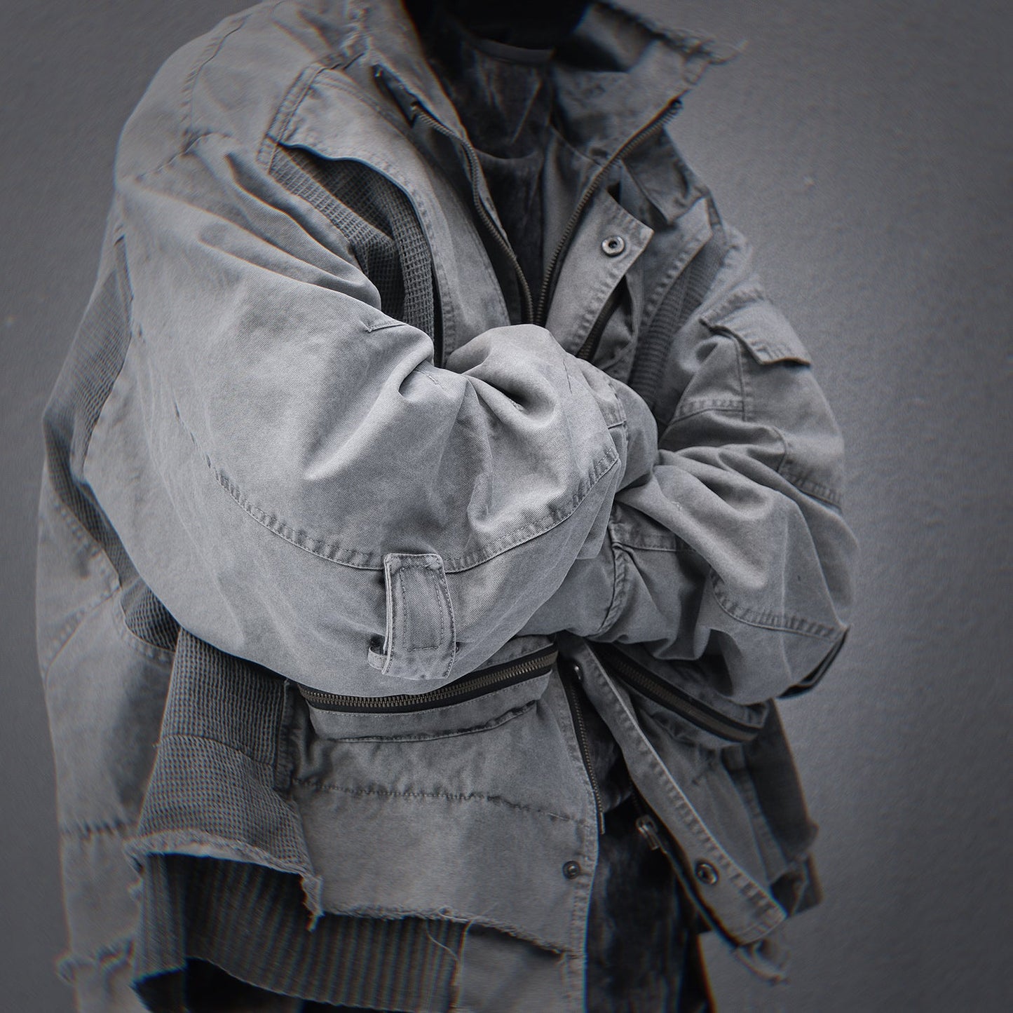 HiJ41 Graue Cyber IX Jacke