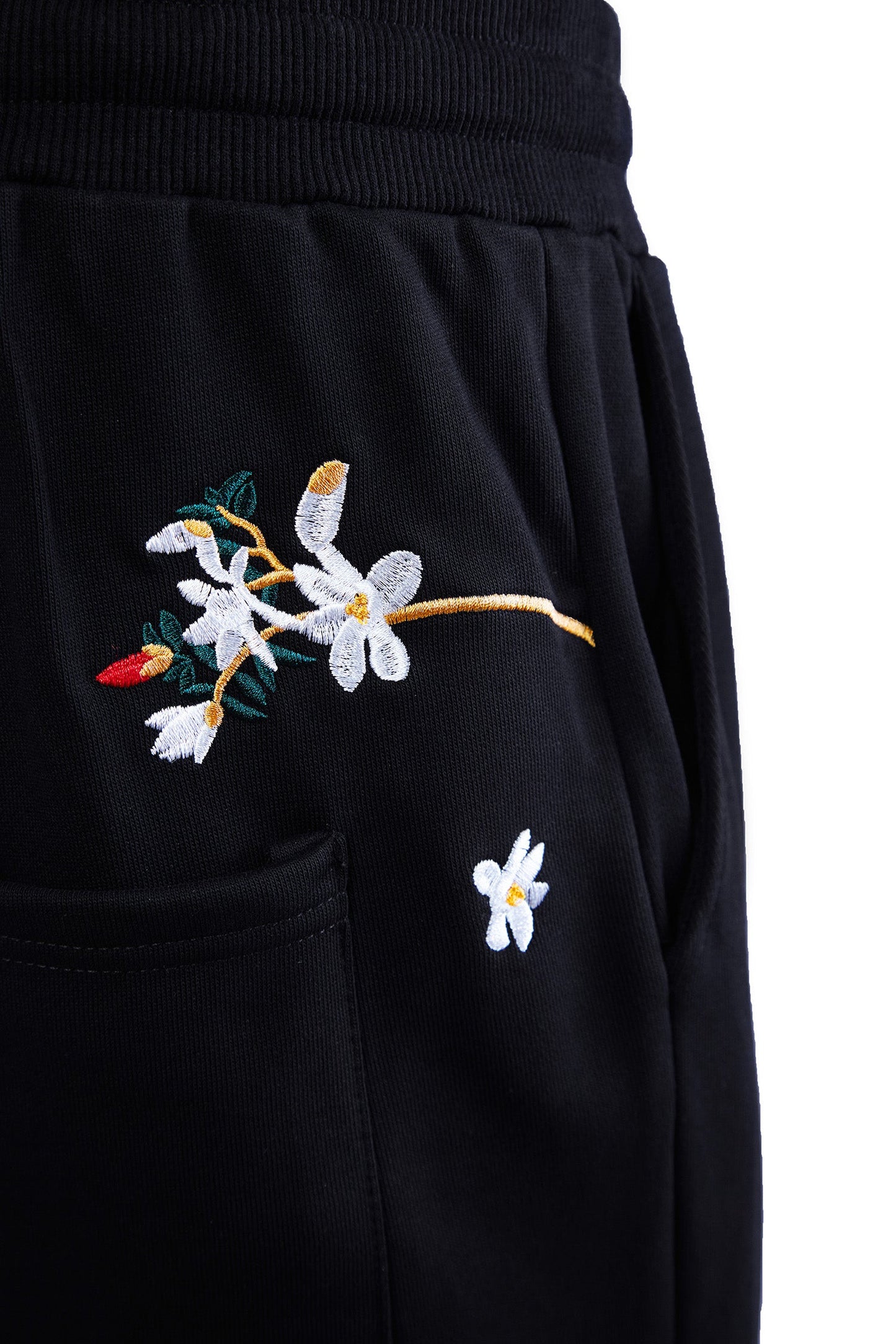 7046 Flowers Bestickte Jogginghose