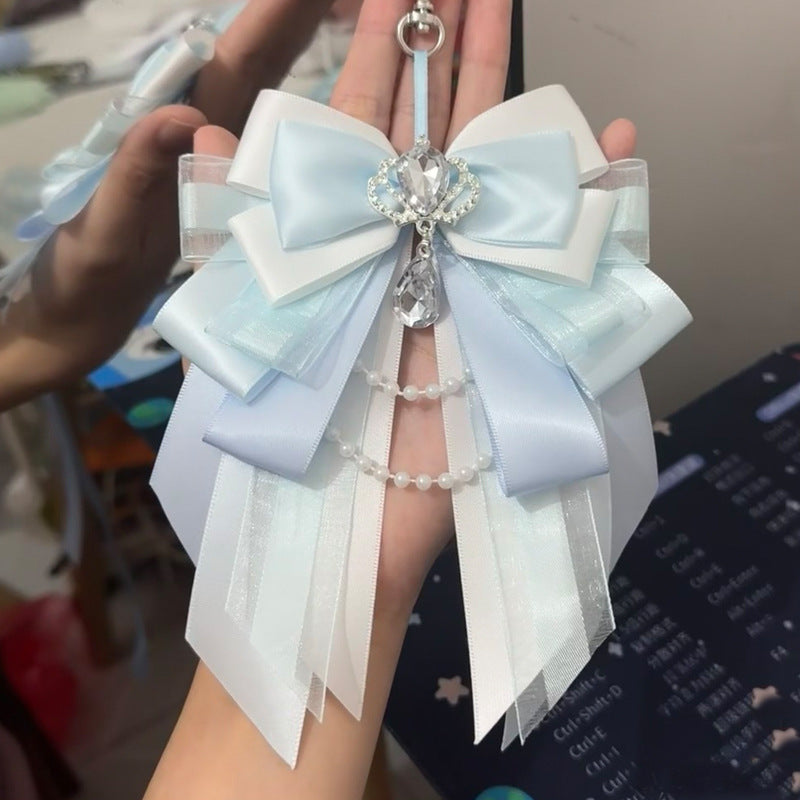 Original Backpack Charm Support Bow Ribbon Brooch Pin